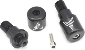 img 3 attached to 🔧 OSBUN Handlebar Grips Bar Ends Slider, Bar End Caps, Yamaha MT-07 MT-09 MT-10 XSR700 Compatible, CNC Aluminum, Black, with Hex Key