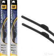 caterpillar clarity premium performance all season replacement windshield wiper blades for car truck van suv, 28 + 28 inch (front windshield pair), black - improved seo logo