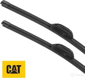 img 3 attached to Caterpillar Clarity Premium Performance All Season Replacement Windshield Wiper Blades for Car Truck Van SUV, 28 + 28 inch (Front Windshield Pair), Black - Improved SEO