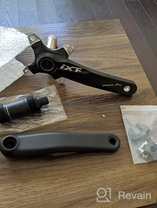 img 1 attached to MTB And Road Bicycle Crank Arm Set With Bottom Bracket Kit And Chainring Bolts - 175Mm, 104 BCD, Compatible With Shimano, FSA - Ideal For Mountain Bikes, BMX And More (1 Pair) By Litetop review by Justin Gomez