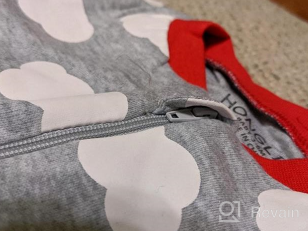 img 1 attached to Cotton Loose Fit Long Sleeve Baby Footed Pajamas - Perfect For Toddler Boys & Girls! review by Christopher Holker