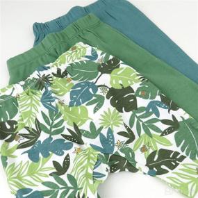 img 2 attached to 👶 Organic Cotton Cuff-Less Harem Pants Multi-Pack for Honest Baby Infants