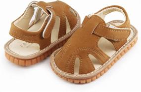 img 1 attached to 👟 SOFMUO Squeaky Sandals: Non-Slip Outdoor Footwear for Boys - Breathable Summer Sandals