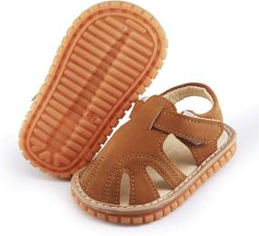 img 4 attached to 👟 SOFMUO Squeaky Sandals: Non-Slip Outdoor Footwear for Boys - Breathable Summer Sandals