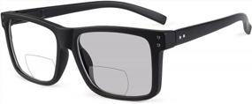 img 4 attached to Eyekepper Transition Photochromic Bifocal Reading Glasses Oversized Large Frame
