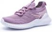 memory foam lightweight women's athletic walking shoes - slip on running sneakers for tennis, gym, and jogging logo