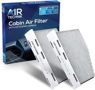 🚗 airtechnik cf10373 activated carbon cabin air filter (2 pack) - compatible with audi a3/a3 quattro, q3/tt quattro/vw beetle, caddy iii, cc, tiguan, eos, golf, gti, jetta, passat, r32, rabbit logo