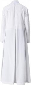 img 3 attached to Men'S/Women'S Anglican Clergy Robe Cassock Vestment Chasuble For Altar Server Pulpit Costume - Black/White/Red