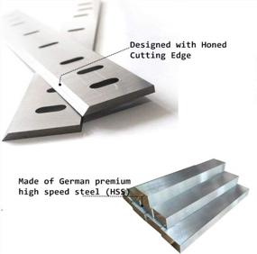 img 1 attached to Ryobi AP10 Planer Blades Knives Replacement - 10 Inch Spealloy Single Honed Cutting Edge Set Of 2