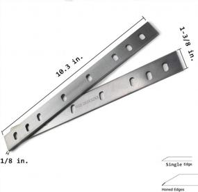 img 2 attached to Сменные ножи Ryobi AP10 для строгальных лезвий - набор из 2 режущих кромок из 10-дюймового сплава Spealloy с одной заточенной режущей кромкой