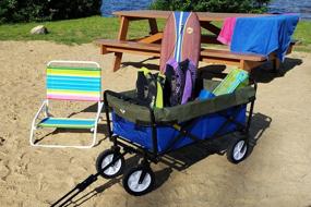 img 2 attached to Heavy Duty Water Resistant Wagon Liner & Cover - UpBloom Patent Pending | Fits Most Utility Carts/Collapsible Wagons/Wheelbarrow Styles (Medium)