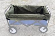 heavy duty water resistant wagon liner & cover - upbloom patent pending | fits most utility carts/collapsible wagons/wheelbarrow styles (medium) logo
