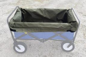 img 4 attached to Heavy Duty Water Resistant Wagon Liner & Cover - UpBloom Patent Pending | Fits Most Utility Carts/Collapsible Wagons/Wheelbarrow Styles (Medium)