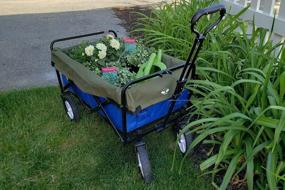 img 3 attached to Heavy Duty Water Resistant Wagon Liner & Cover - UpBloom Patent Pending | Fits Most Utility Carts/Collapsible Wagons/Wheelbarrow Styles (Medium)