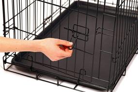 img 3 attached to 🔍 Optimized Search: Carlson Secure & Foldable Metal Dog Crate with Single Door by Pet Products