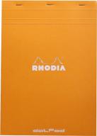 🗒️ rhodia staplebound dot grid notepad - orange cover, 80 sheets, 8 1/4 x 11 3/4: product review logo