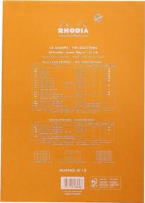 img 1 attached to 🗒️ Rhodia Staplebound Dot Grid Notepad - Orange Cover, 80 Sheets, 8 1/4 x 11 3/4: Product Review