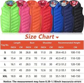img 1 attached to Hooded Puffer Lightweight Sleeveless Outwear Apparel & Accessories Baby Boys for Clothing