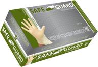🧤 safeguard latex lightly powdered gloves, medium, 100 count: optimal protection for hands logo