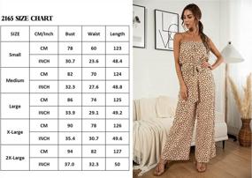 img 1 attached to Angashion Women'S Off Shoulder Ruffle Jumpsuit With Button Belt Wide Leg Summer Romper
