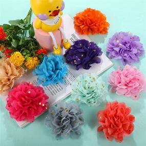 img 1 attached to 🌸 20-Piece Multi-Colored Pet Collar Flowers: Vibrant Dog Charm Bow Ties & Removable Flower Attachments for Puppy, Dog, Cat Collars - Grooming Accessory in 20 Colors