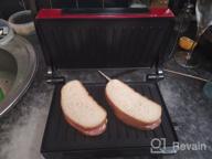 img 1 attached to Sandwich maker Kitfort KT-1609 Panini Maker, red review by Franciszka Gogowska ᠌