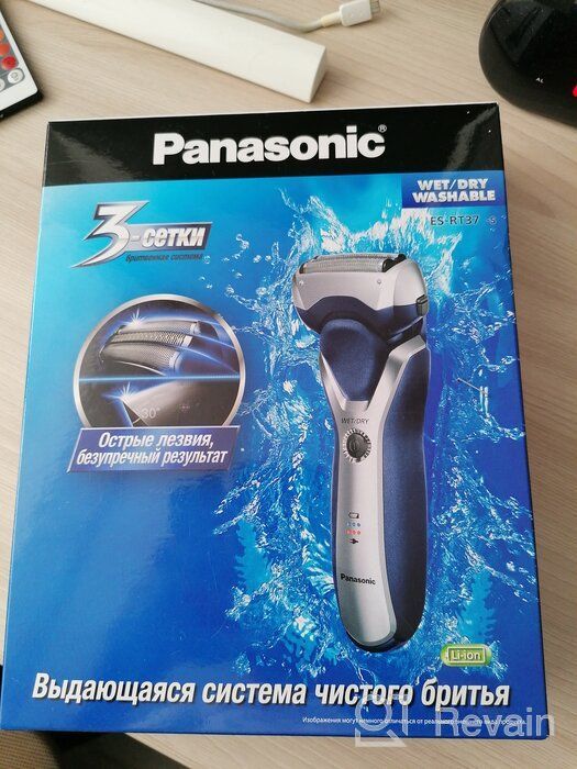 img 1 attached to Panasonic ES-RT37 electric shaver, blue/silver review by Asahi Akio ᠌