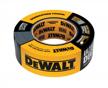 dewalt ultra-tough black duct tape: strong and durable, 1 roll, 1.88 in x 30 yd logo