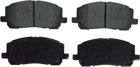 img 4 attached to 🚗 Stay Safe on the Road with Wagner QuickStop ZD884 Ceramic Disc Brake Pad Set