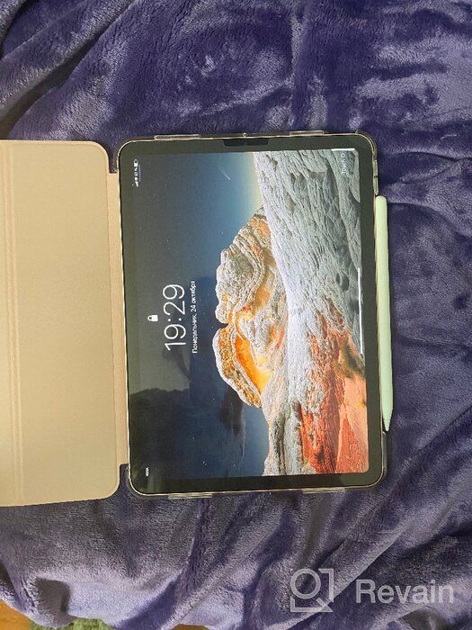 img 3 attached to Case Book / Stand iPad Air 4 (2020) 10.9", eco leather, soft touch, pink review by Vanchay Chavdon ᠌