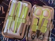 img 1 attached to Manicure Set, Women Grooming Kit, Pedicure Kit, Nail Clippers, Professional Grooming Kit, Nail Tools Gift 8 In 1 With Luxurious Travel Case For Men And Women Gifts Friends Parents(Rainbow) review by Mayra Boyle