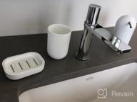 img 1 attached to 🪥 UVIVIU Plastic Tumbler Cup: 350ml Grey Blue Tooth-Brushing Cup for Bathroom review by David Alvarez