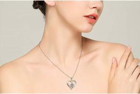 img 3 attached to Charm Your Loved Ones With Alphm S925 Sterling Silver Heart Little Tiger Cat Kitty Pendant Necklace