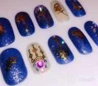 img 1 attached to 30-Sheet Gold/Silver Nail Art Decals: Butterfly, Lace Flower, Dream Catcher & Feather Designs! review by Roberto Nastanovich