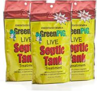 🐷 green pig 54a live tank treatment – powerful and dissolvable flush for septic waste breakdown, helps prevent backups, consumer strength – pack of 12 logo