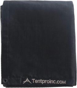 img 2 attached to 🚚 Heavy Duty Black Dump Truck Mesh Tarp 7'X18' - Tentproinc Cover with Reinforced Double Needle Stitch Webbing, Stop Ripping Tearing, Thicker Brass Grommets – 3 Years Warranty