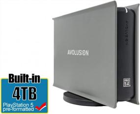 img 3 attached to 🎮 Avolusion PRO-5X Серия 4 ТБ Внешний игровой жесткий диск USB 3.0, совместимый с PS4 Original, Slim и Pro (серый)