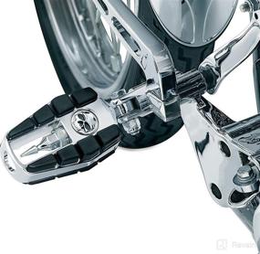 img 1 attached to Enhance Your Motorcycle with Kuryakyn 4470 Zombie Skull Pegs: Chrome Footpegs with Male Mount Adapters, 1 Pair