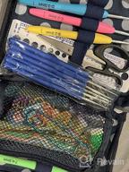 картинка 1 прикреплена к отзыву Inscraft 82 Pcs Crochet Hook Set, 19 Sizes 0.6Mm-8Mm(L), Ergonomic Soft Grip Handles Crochet Needles (11 Sizes) Kit With Bag For Arthritic Hands, Crochet Starter Kit For Beginners Knitting Yarn Lovers от Dale Sundet