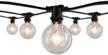 💡 bulbrite string lights 14 ft: brighten your outdoor space with incandescent, 10-socket string light kit (pack of 1) logo
