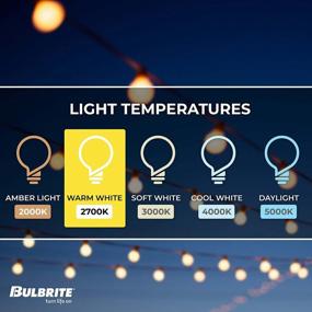 img 1 attached to 💡 Bulbrite String Lights 14 ft: Brighten Your Outdoor Space with Incandescent, 10-Socket String Light Kit (Pack of 1)