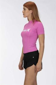 img 2 attached to Hurley Juniors Sleeve Rashguard Protection Women's Clothing - Swimsuits & Cover Ups