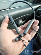 img 2 attached to Sony WIC400/L Wireless Behind-Neck In-Ear Headphones, Blue review by Anastazja Pluta ᠌