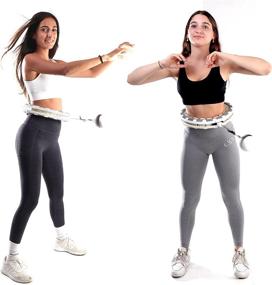 img 2 attached to Smart Adjustable HULA HOOP For Weight Loss, Body Shaping, Improving Fitness And Belly Massage Easy To Use - Hulahoop That Will Not Fall, 24 Sections Detachable Suitable For Adults And Children