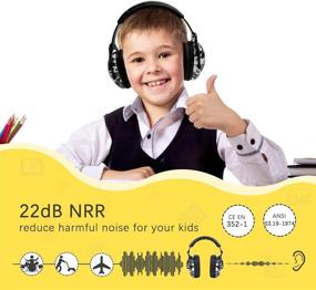 img 3 attached to 🧟 ZOHAN EM030 [Upgraded] Children's Ear Protection Safety Ear Muffs with Skull Design