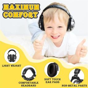 img 1 attached to 🧟 ZOHAN EM030 [Upgraded] Children's Ear Protection Safety Ear Muffs with Skull Design