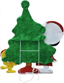 img 2 attached to Premium 32-Inch Pre-Lit Peanuts Snoopy and Woodstock Christmas Yard Decoration Set, 70 Lights