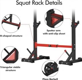 img 3 attached to Maximize Your Home Gym With BangTong&Li'S Adjustable Weight Rack - 550Lbs Capacity