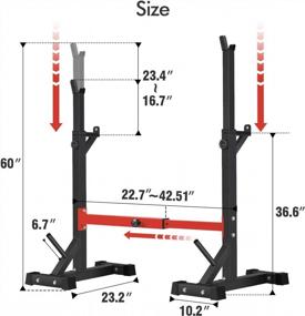 img 2 attached to Maximize Your Home Gym With BangTong&Li'S Adjustable Weight Rack - 550Lbs Capacity