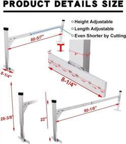 img 2 attached to Aluminum Trailer Ladder Rack - Adjustable And Compatible With All Enclosed Trailers By Tiewards
